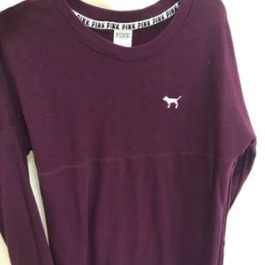 PINK Maroon Varsity Crew